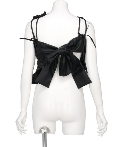 FAUX LEATHER BUSTIER