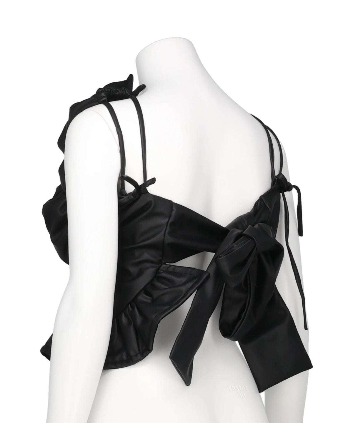 FAUX LEATHER BUSTIER