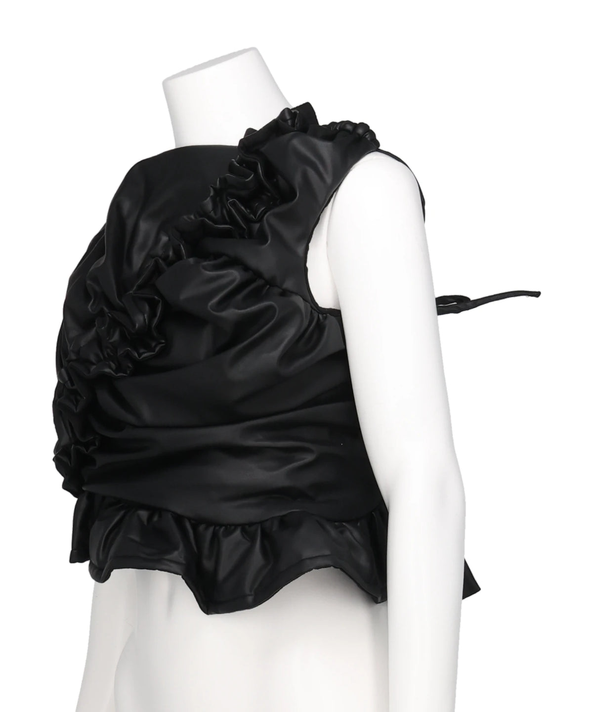 FAUX LEATHER BUSTIER