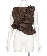 naokitomizuka(ナオキトミズカ) 2026AW FAUX LEATHER BUSTIER GRNTB034