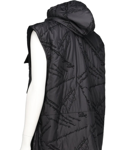 QUILTING RUFFLED GILET