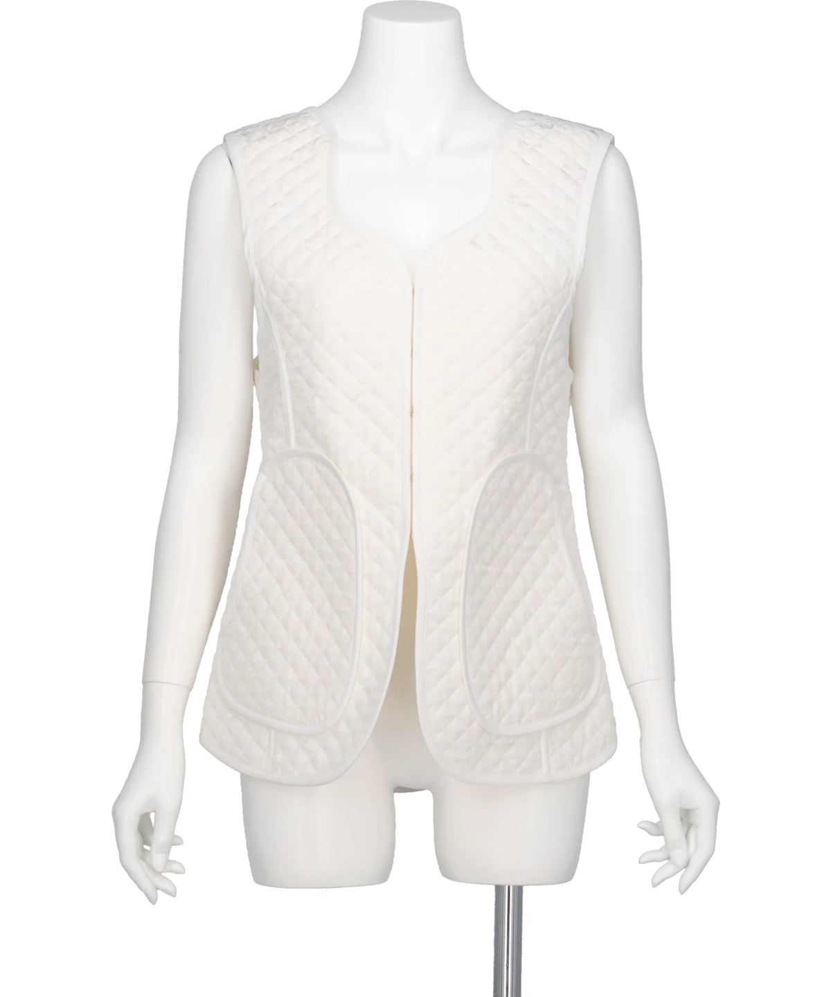 Mame Kurogouchi(マメクロゴウチ) 2026AW 	FLORAL JACQUARD QUILTING VEST MM26FW-JK089