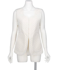 Mame Kurogouchi(マメクロゴウチ) 2026AW 	FLORAL JACQUARD QUILTING VEST MM26FW-JK089