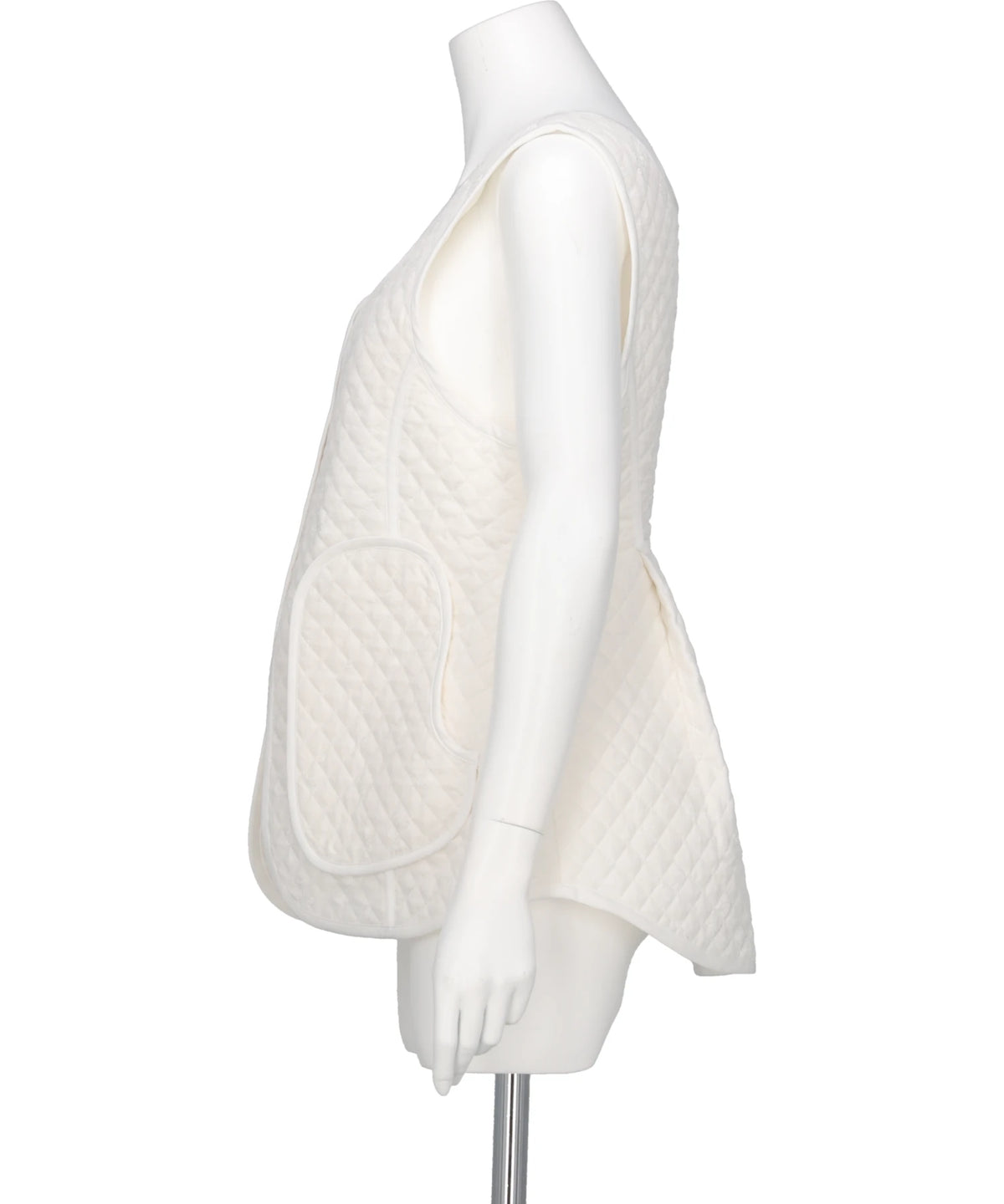 FLORAL JACQUARD QUILTING VEST