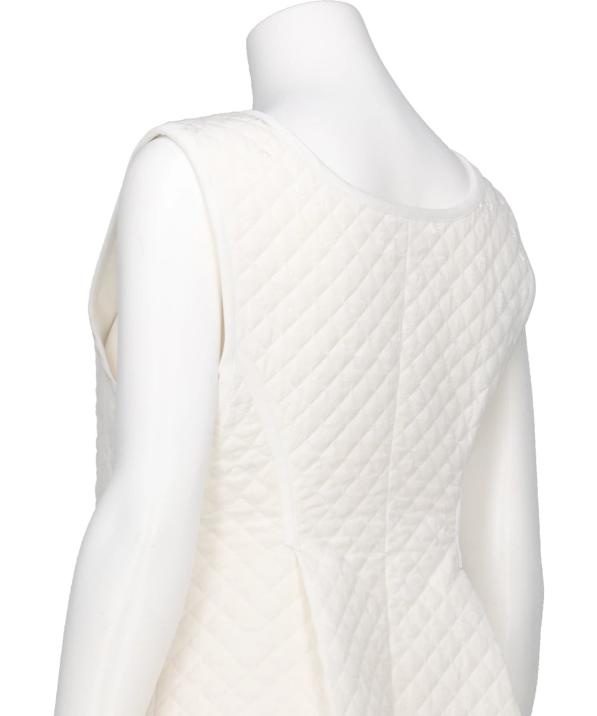 FLORAL JACQUARD QUILTING VEST