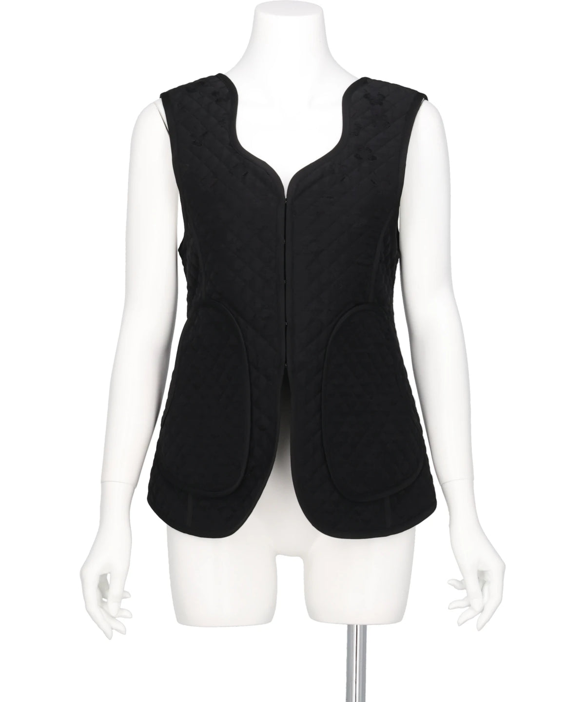 Mame Kurogouchi(マメクロゴウチ) 2026AW FLORAL JACQUARD QUILTING VEST　MM26FW-JK089