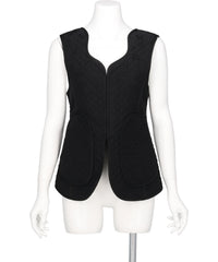 Mame Kurogouchi(マメクロゴウチ) 2026AW FLORAL JACQUARD QUILTING VEST　MM26FW-JK089