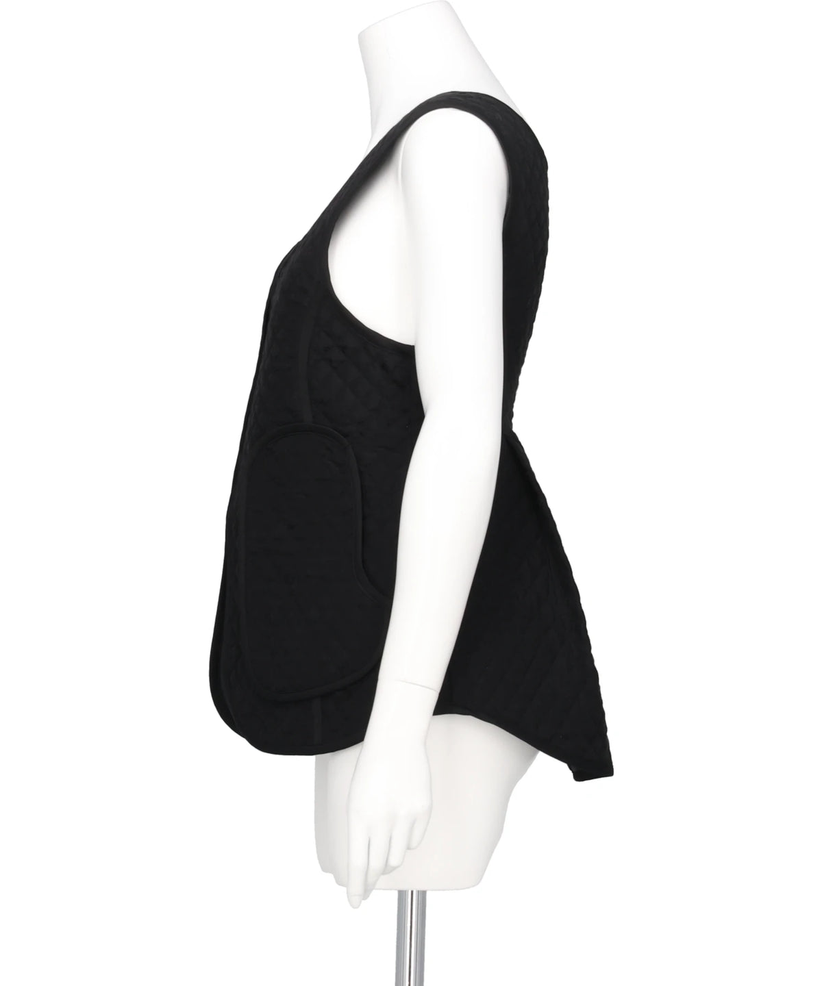 FLORAL JACQUARD QUILTING VEST