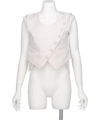 mukcyen（ムッシャン）ERODED JACQUARD VEST