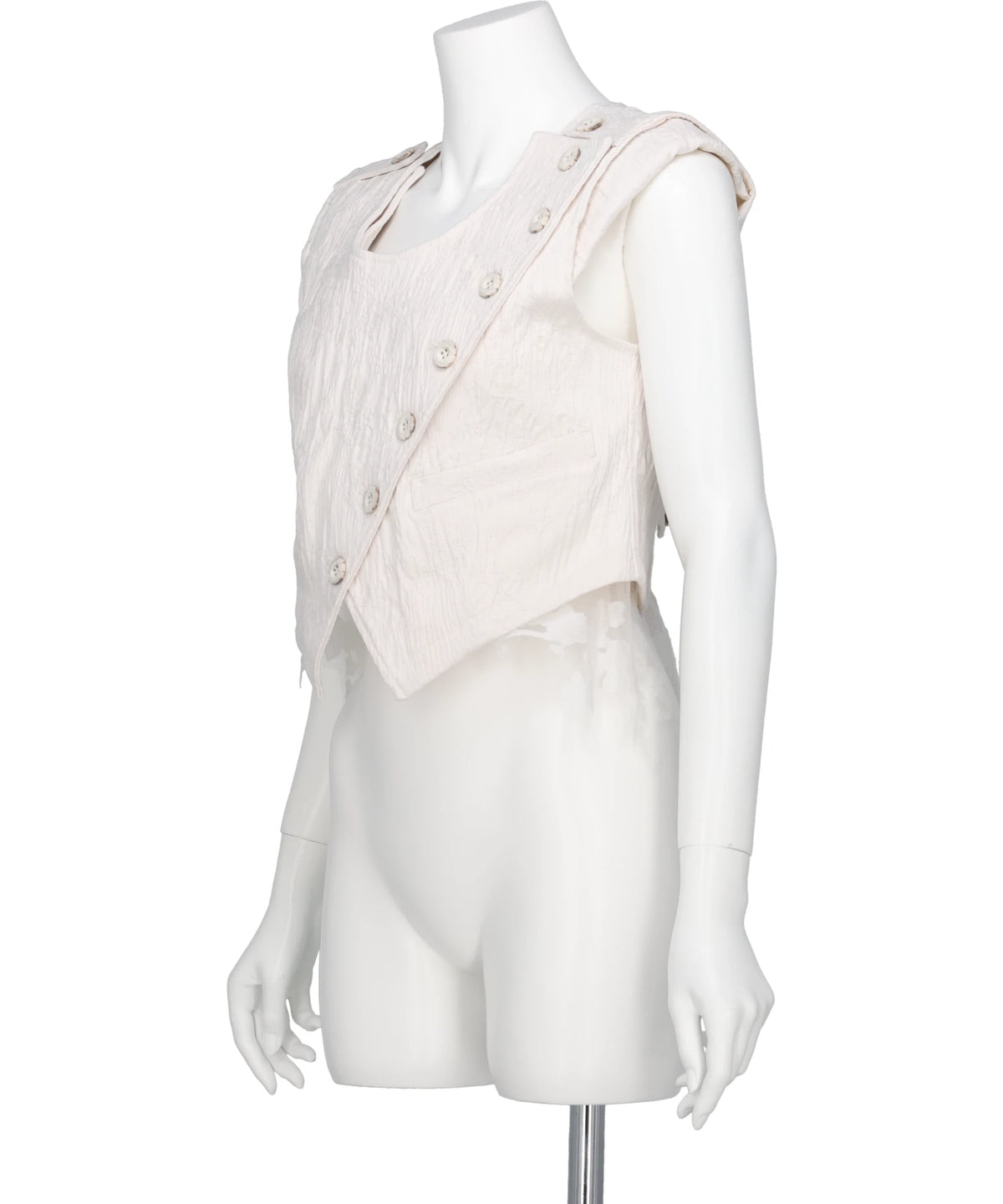 ERODED JACQUARD VEST