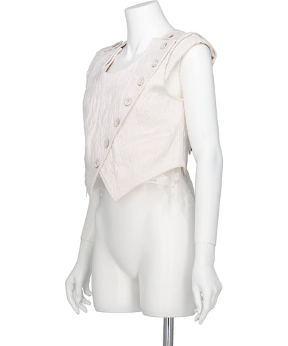 ERODED JACQUARD VEST