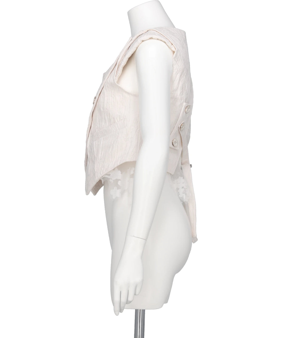 ERODED JACQUARD VEST