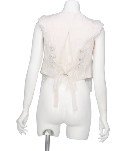 ERODED JACQUARD VEST