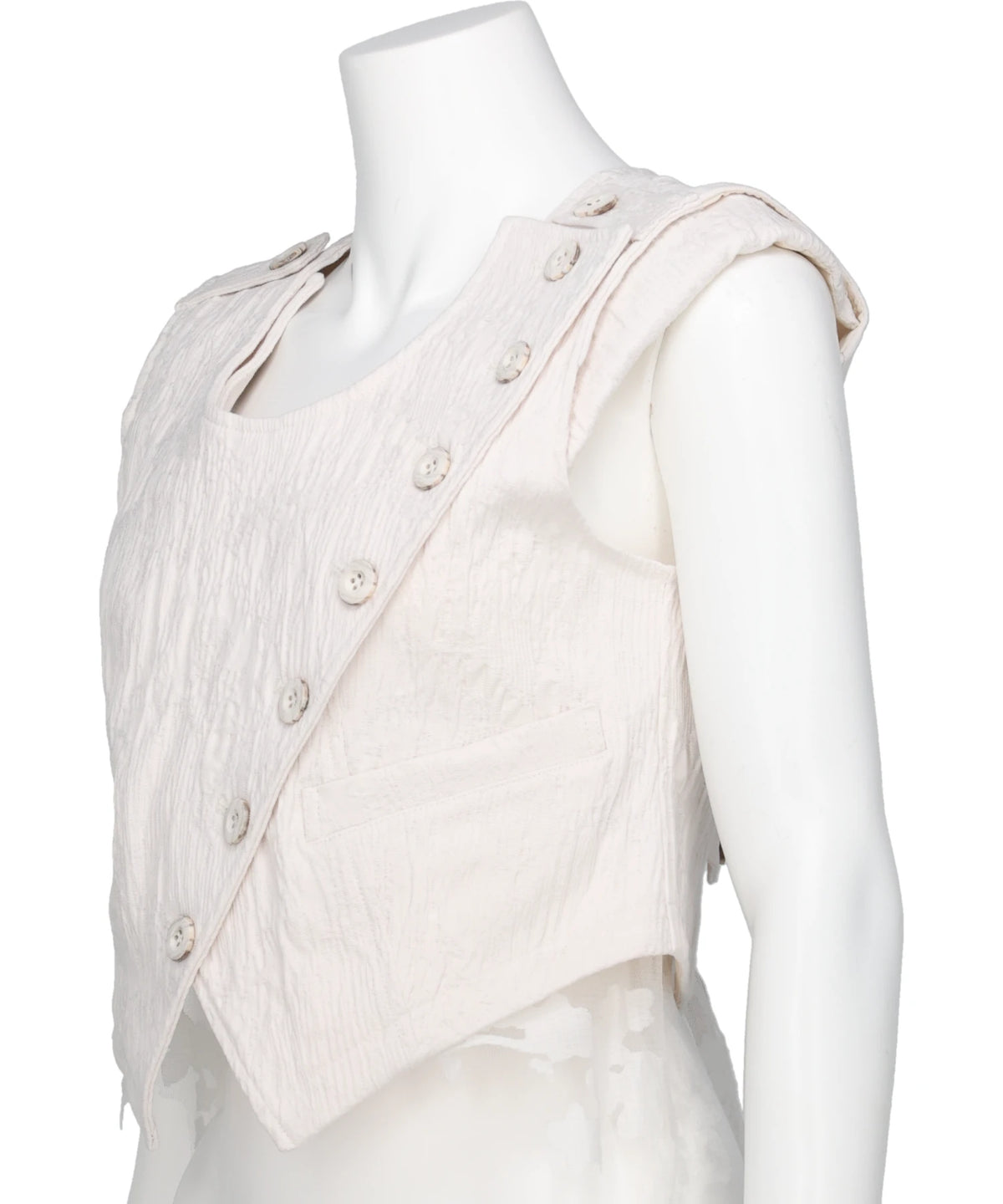 ERODED JACQUARD VEST