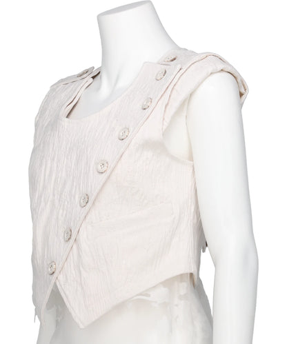 ERODED JACQUARD VEST