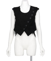 mukcyen（ムッシャン）ERODED JACQUARD VEST