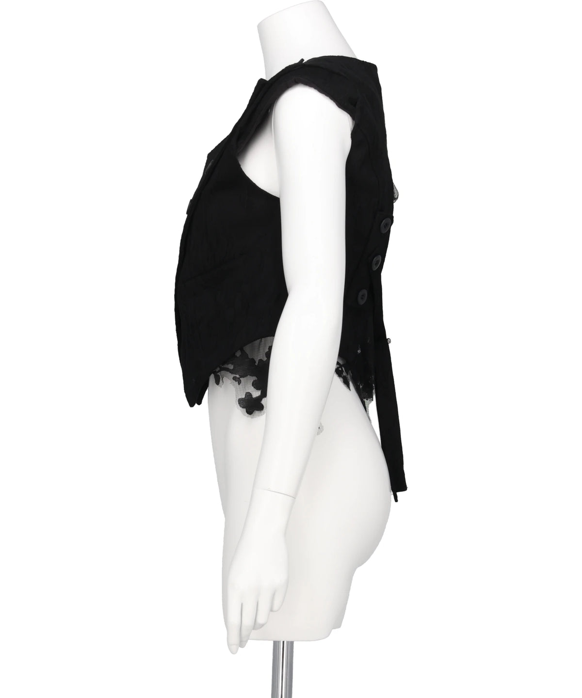 ERODED JACQUARD VEST