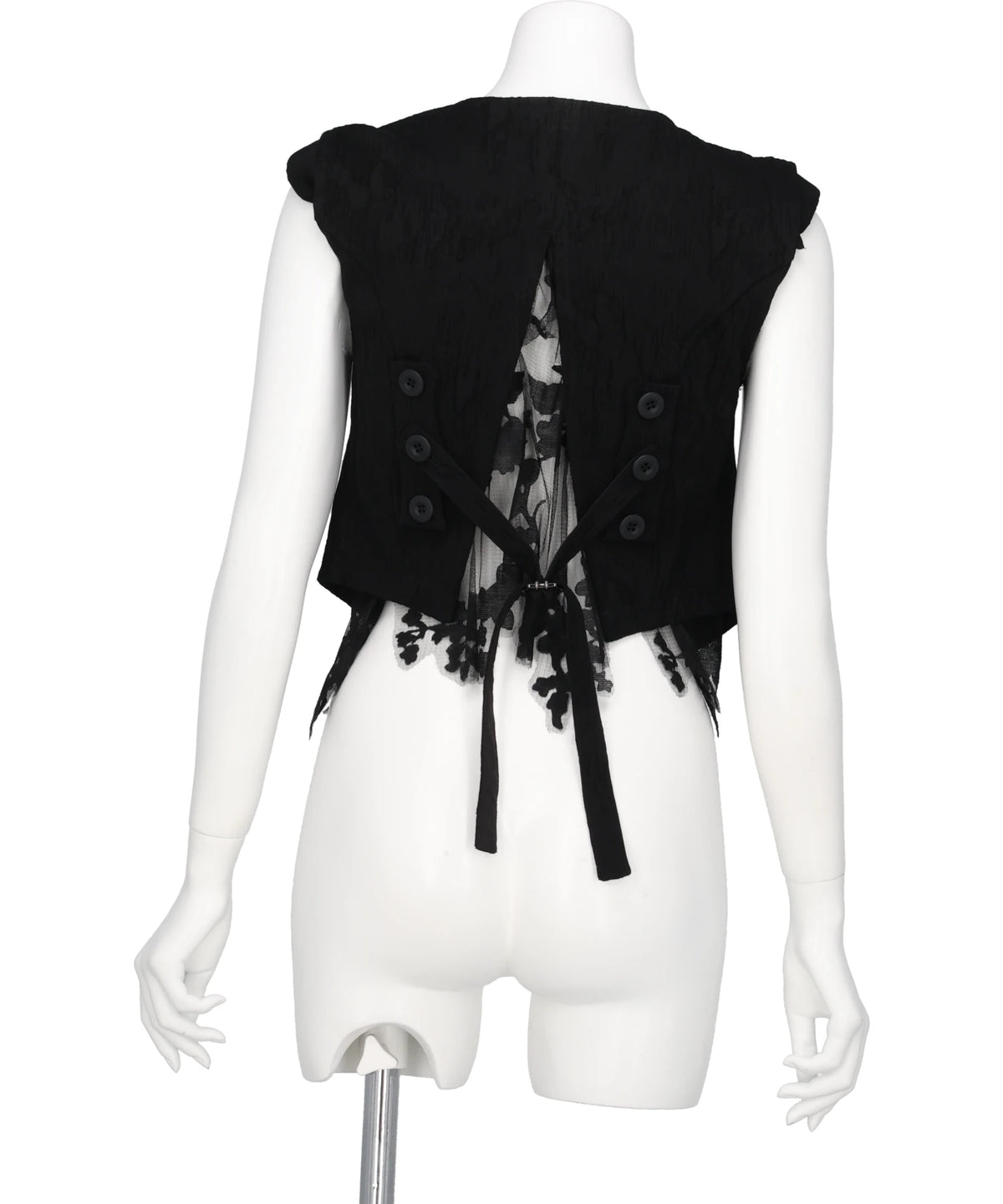 ERODED JACQUARD VEST