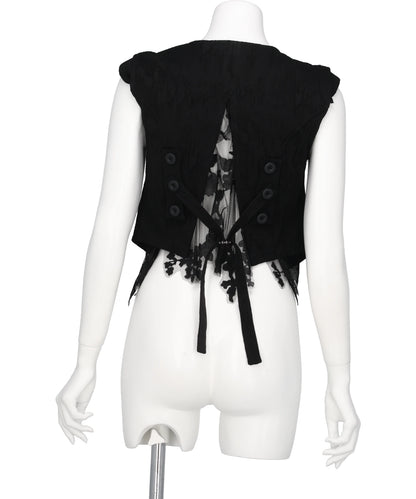 ERODED JACQUARD VEST