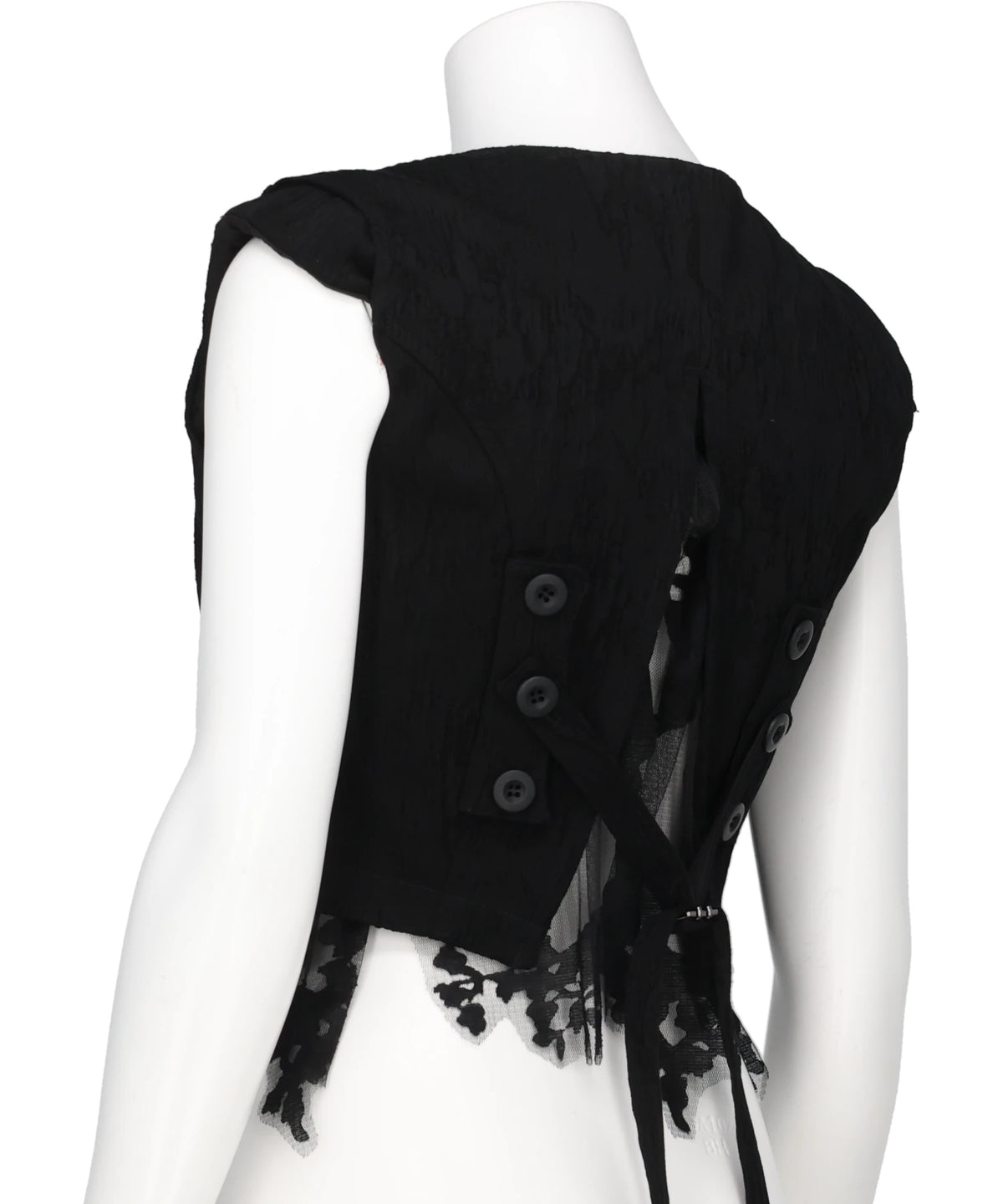 ERODED JACQUARD VEST
