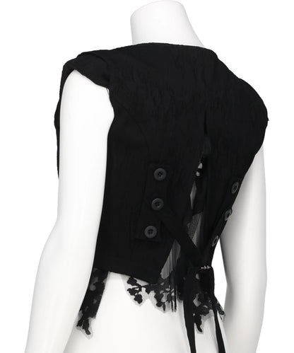 ERODED JACQUARD VEST