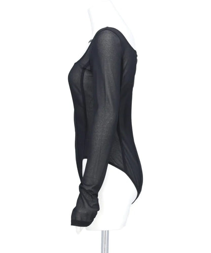 JERSEY FLONT STRAP BODY SUIT TOP