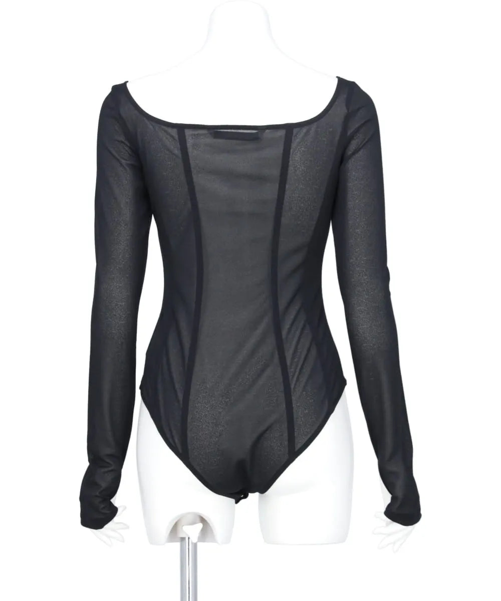 JERSEY FLONT STRAP BODY SUIT TOP