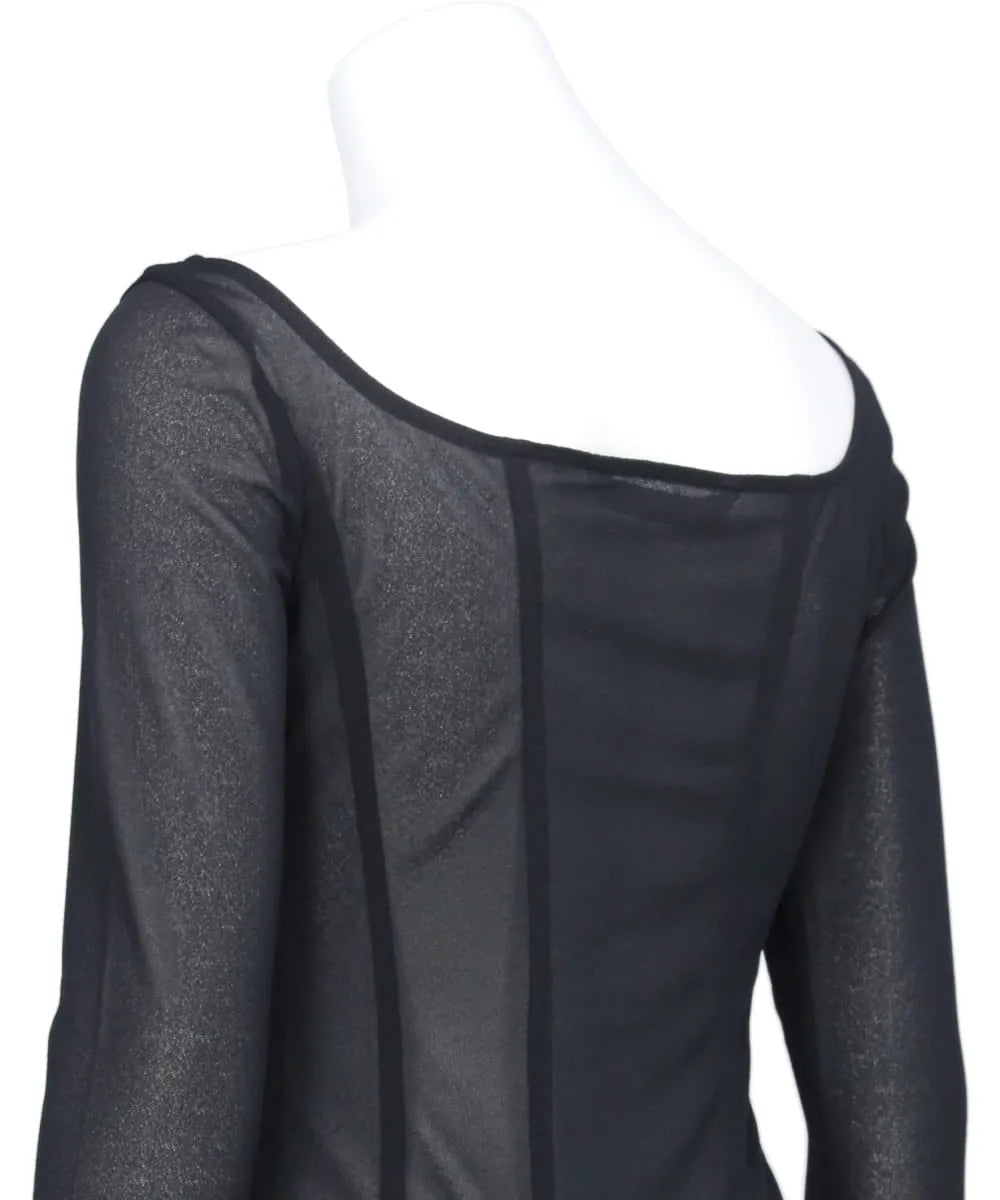 JERSEY FLONT STRAP BODY SUIT TOP