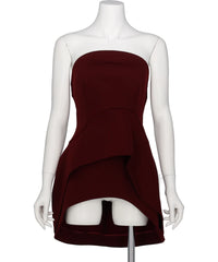 DOUBLE JERSEY ASYMMETRIC BUSTIER