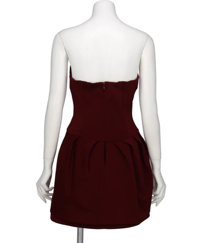 DOUBLE JERSEY ASYMMETRIC BUSTIER