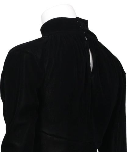 VELVET TULLE TURTLENECK BODYSUIT