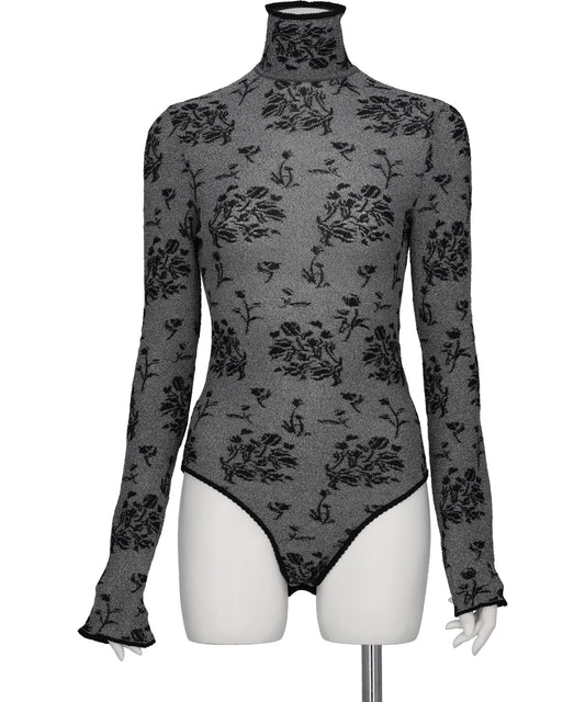 Mame Kurogouchi(マメクロゴウチ 2026SS FLORAL JACQUARD KNIT BODYSUIT MM26SS-KN082