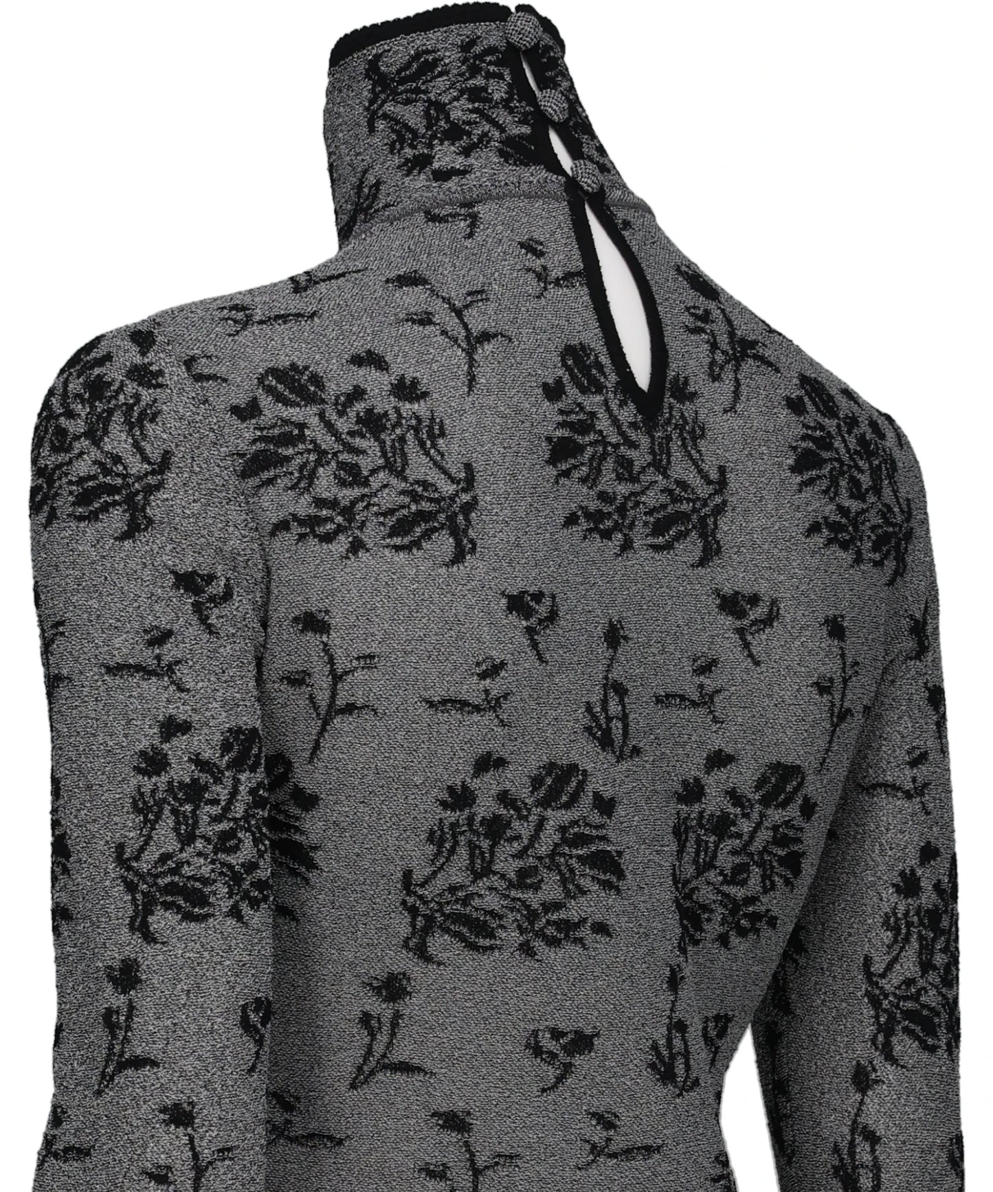 FLORAL JACQUARD KNIT BODYSUIT