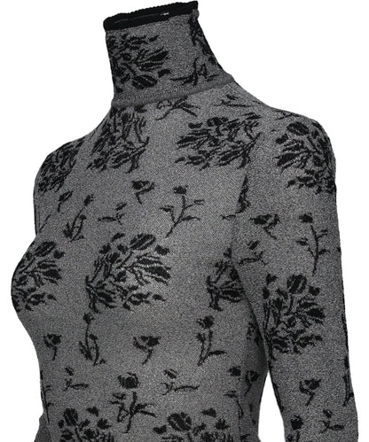 FLORAL JACQUARD KNIT BODYSUIT