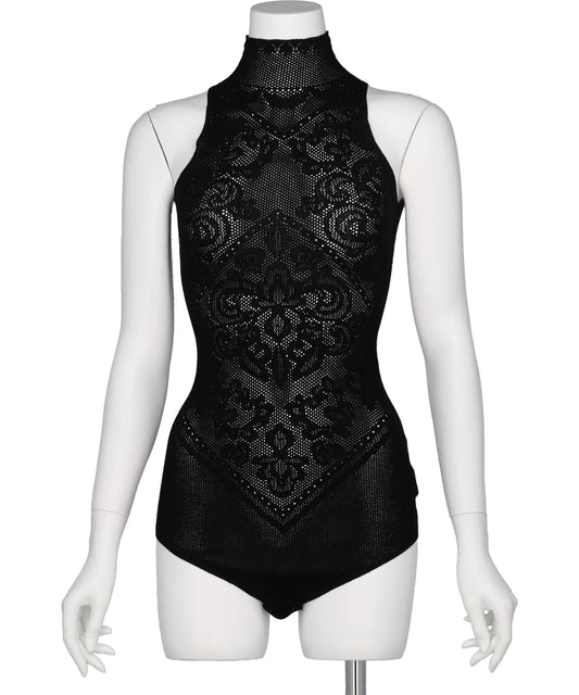 FETICO(フェティコ) 2026SS DAMASK LACE KNIT TURTLENECK BODYSUIT FTC262-0712