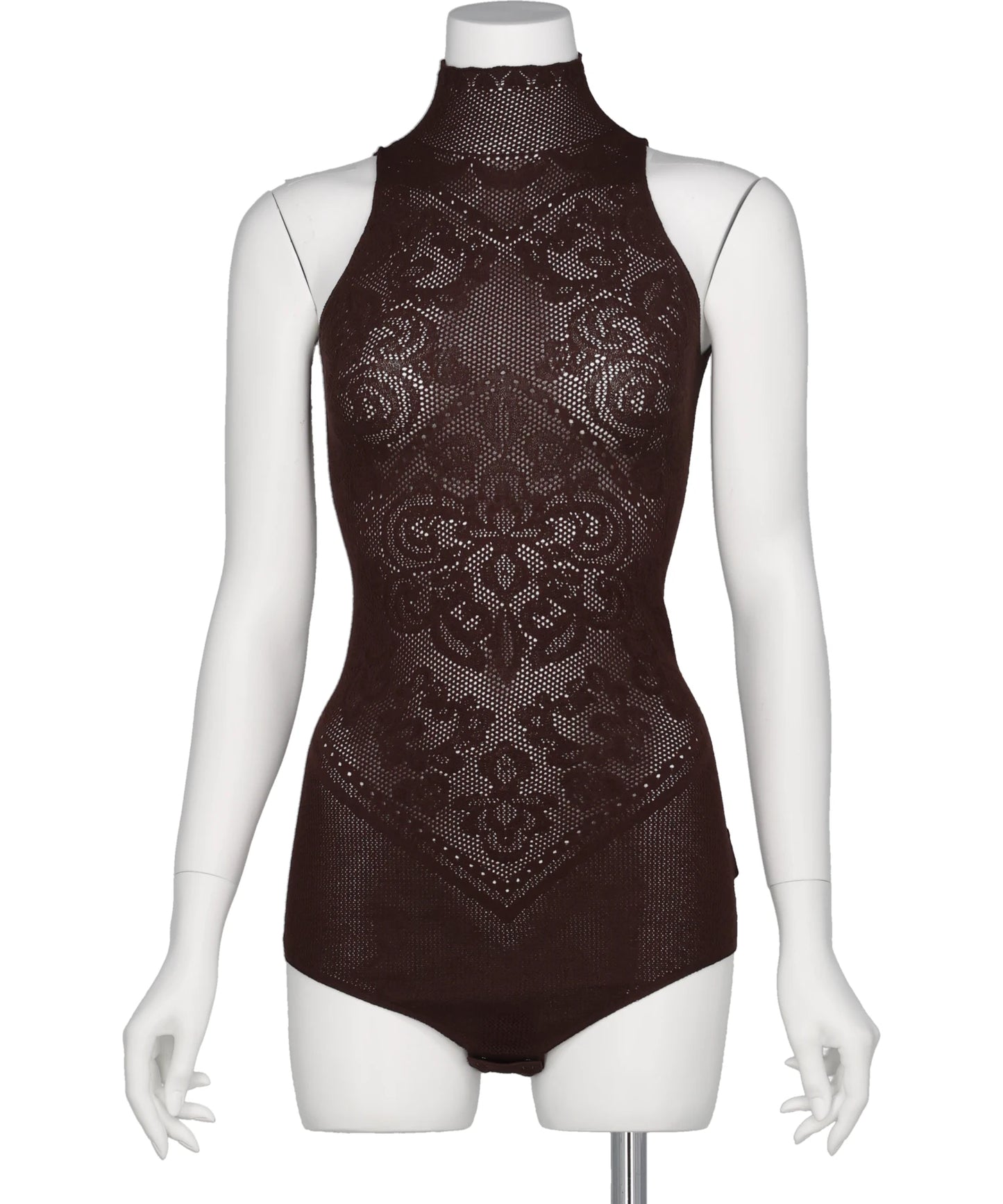 FETICO(フェティコ) 2026SS DAMASK LACE KNIT TURTLENECK BODYSUIT FTC262-0712