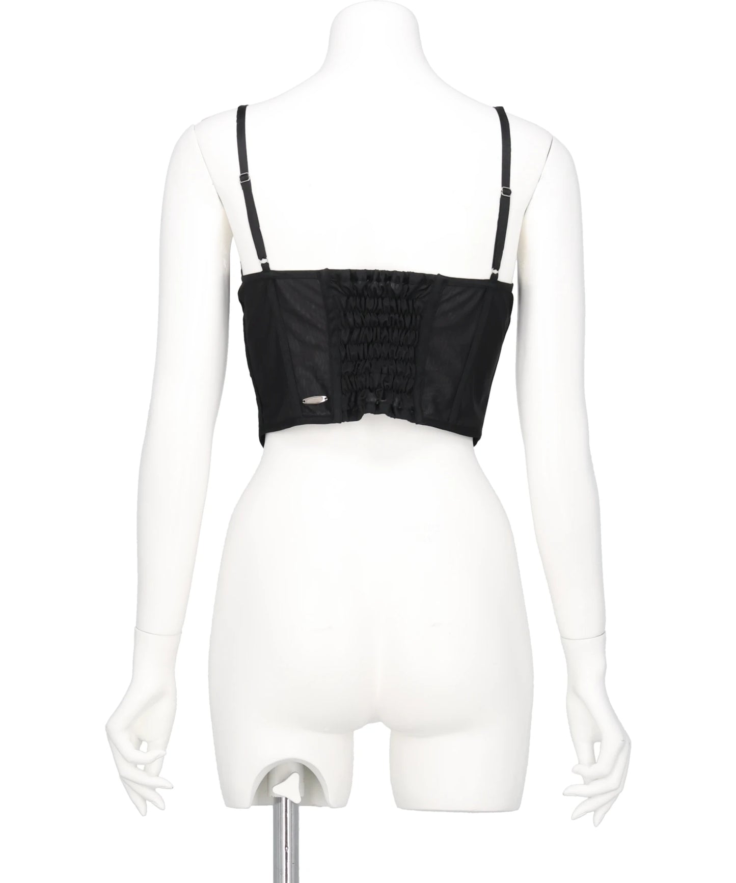 LACE UP GARTER SHEER CORSET