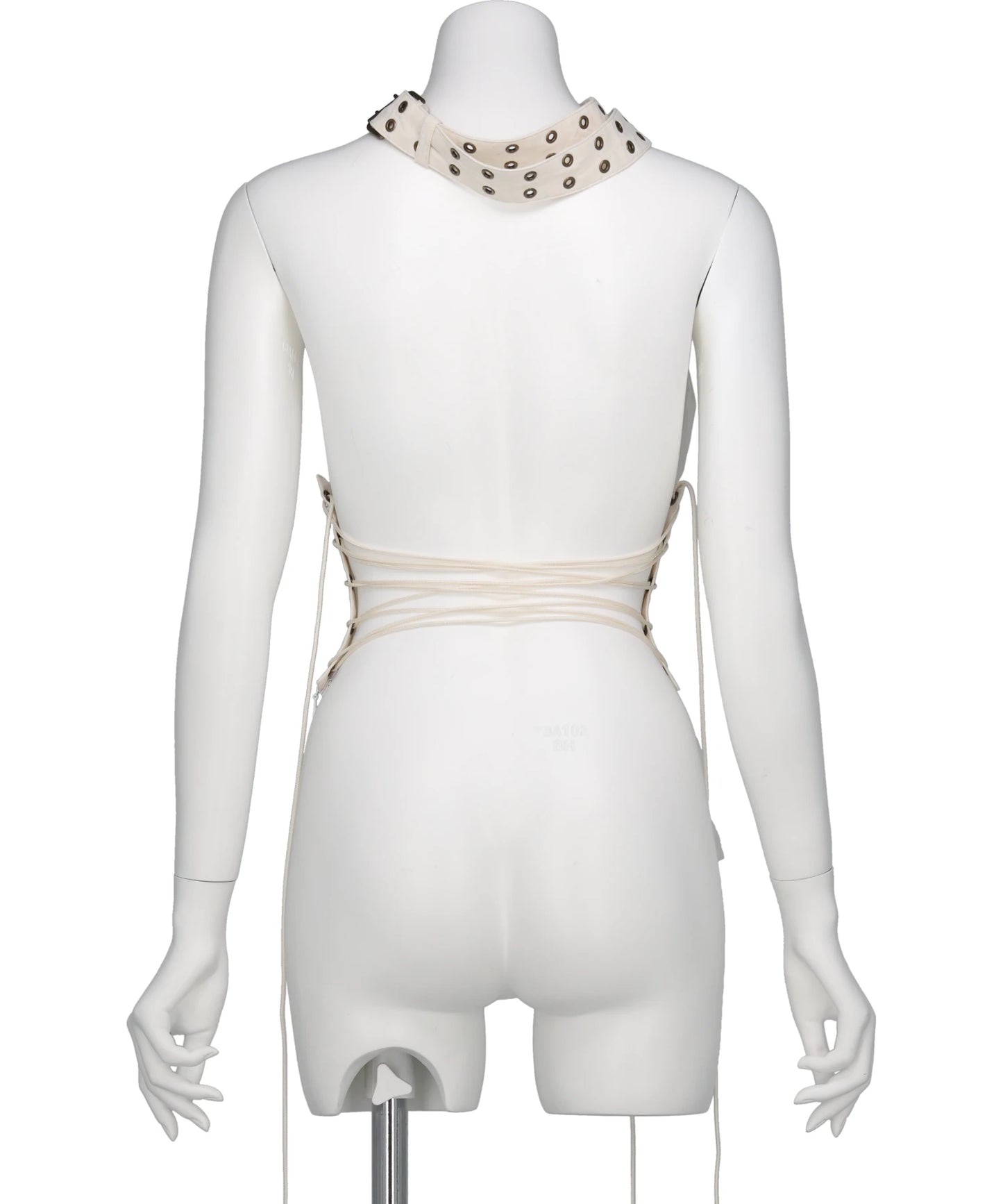 LAYERED TULLE GAUZE HALTER TOP