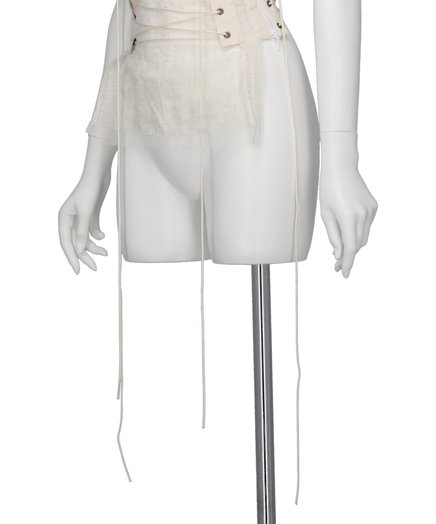 LAYERED TULLE GAUZE HALTER TOP