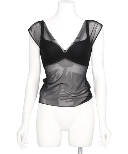 NICENICE MOMENT(ナイスナイスモーメント) 2026SS MESH FRENCH TOP N3-26S-030