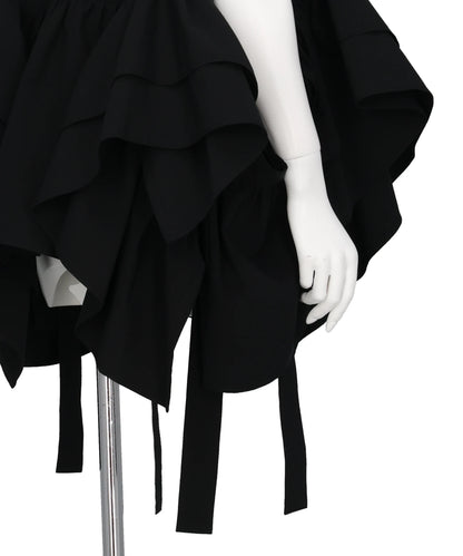 SHIRT COLLOR FRILLED GILET