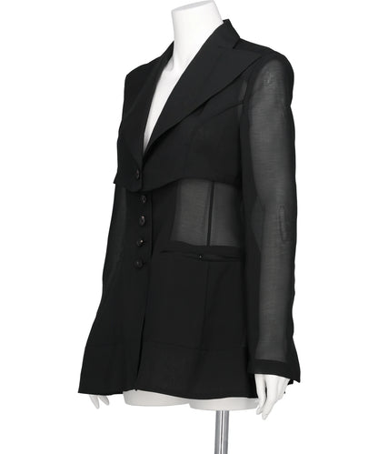 3-WAY SHEER TAILORED JACKET