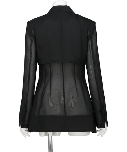 3-WAY SHEER TAILORED JACKET