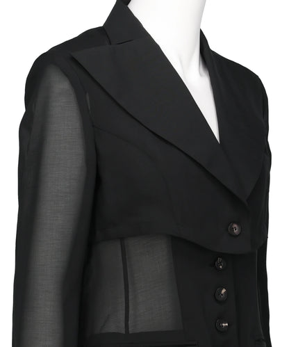 3-WAY SHEER TAILORED JACKET