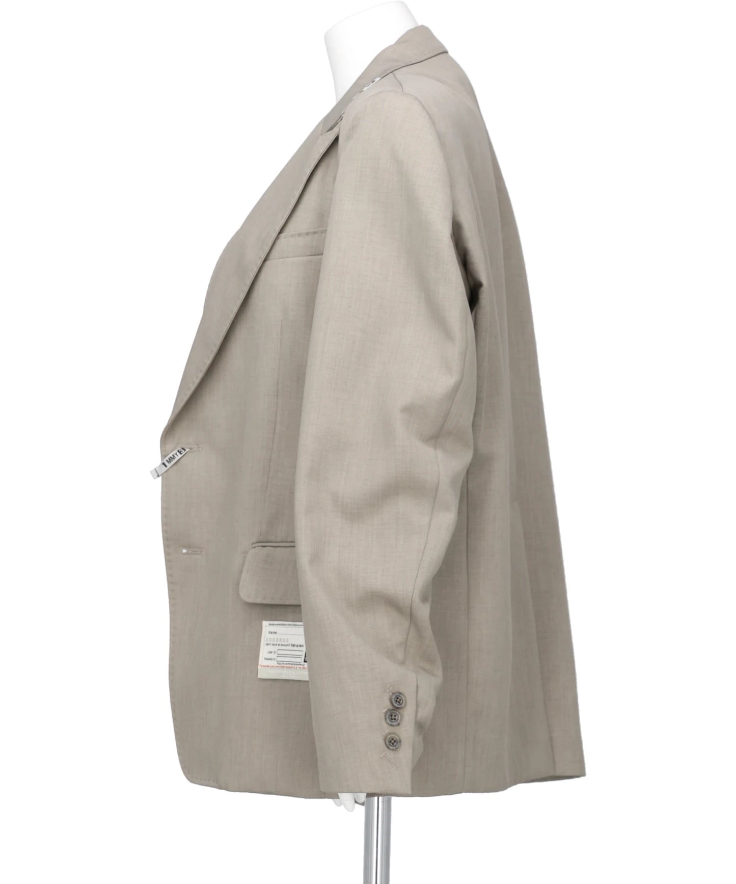 WOOLY TEXTURE LAYERED JACKET