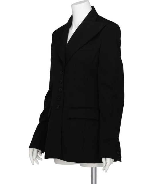 FINE WOOL SUITING TAILORED JACKET