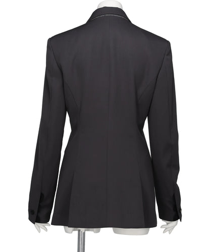 FINE WOOL SUITING TAILORED JACKET