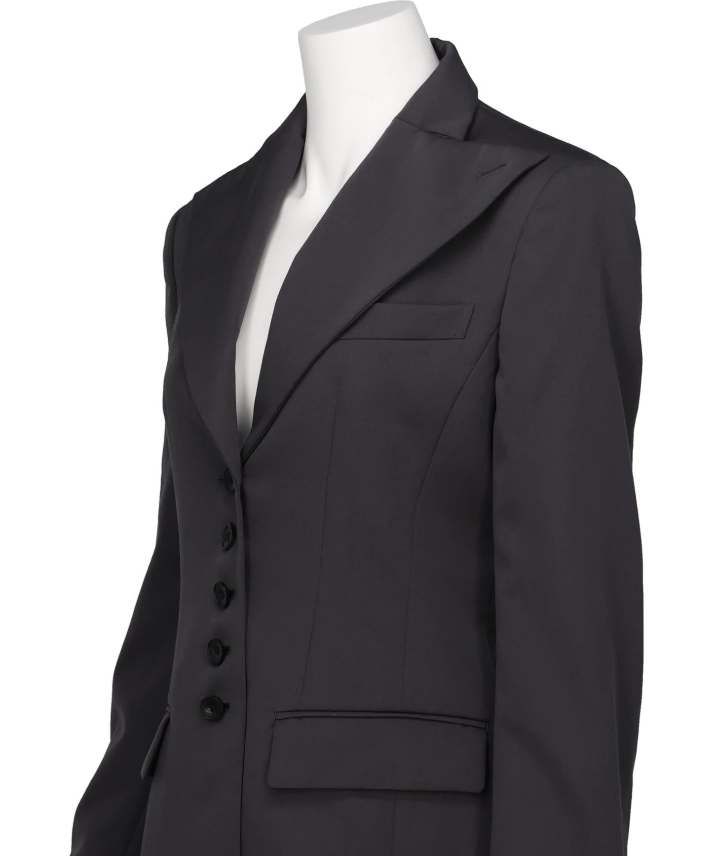FINE WOOL SUITING TAILORED JACKET