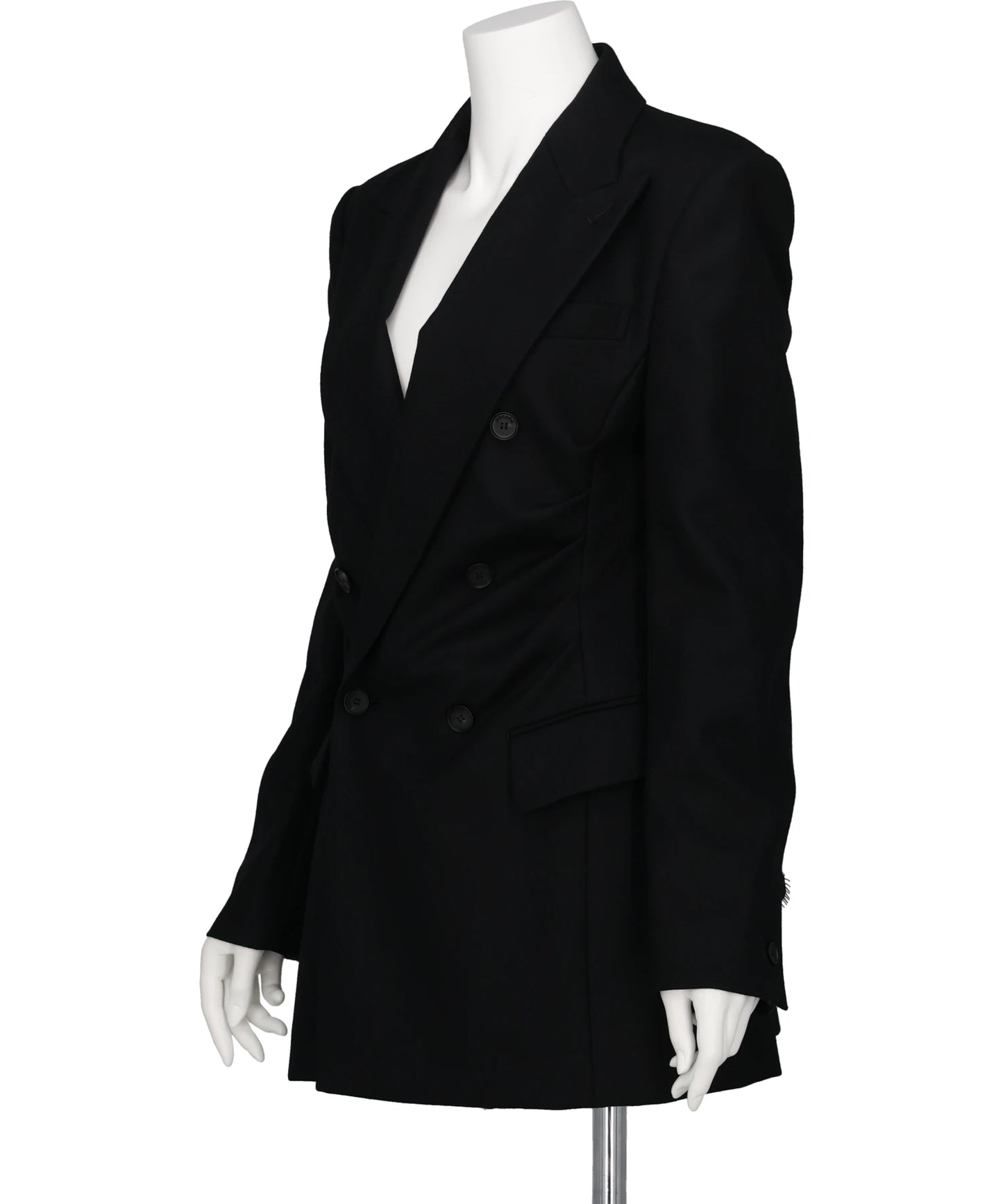 WOOL FLANNEL DOUBLE-BREASTED JACKET