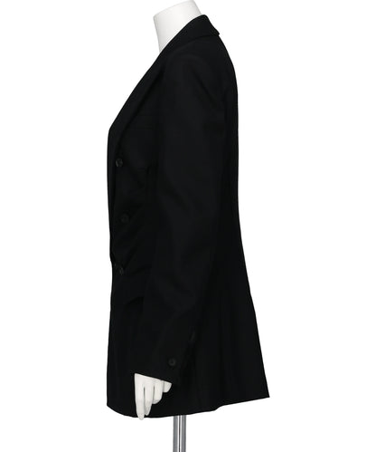 WOOL FLANNEL DOUBLE-BREASTED JACKET